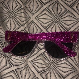 YSL Glitter Pink Sunglasses
